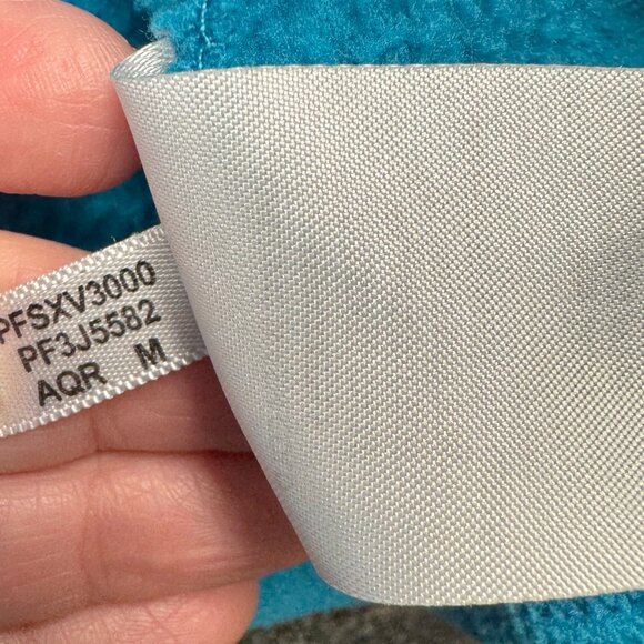 Calvin Klein Performance Women’s Fleece Jacket Medium Blue Full Zip Embroidered - Picture 10 of 11